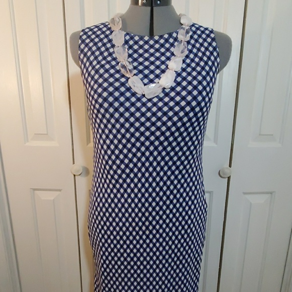 LAUREN RALPH LAUREN Blue & White Dress Size 6P - Picture 2 of 6